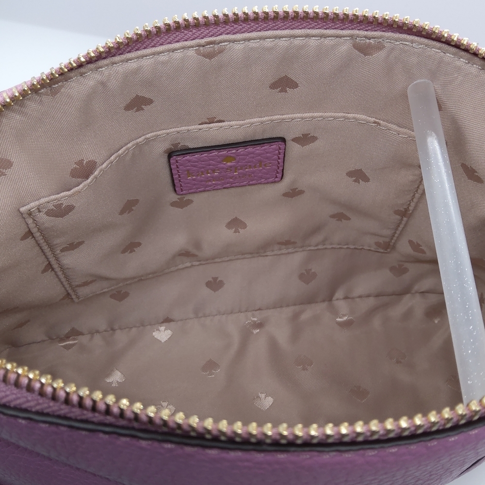 Kate Spade NWT Hanna Pebbled Leather Valerian Crossbody Bag - Picture 7 of 15